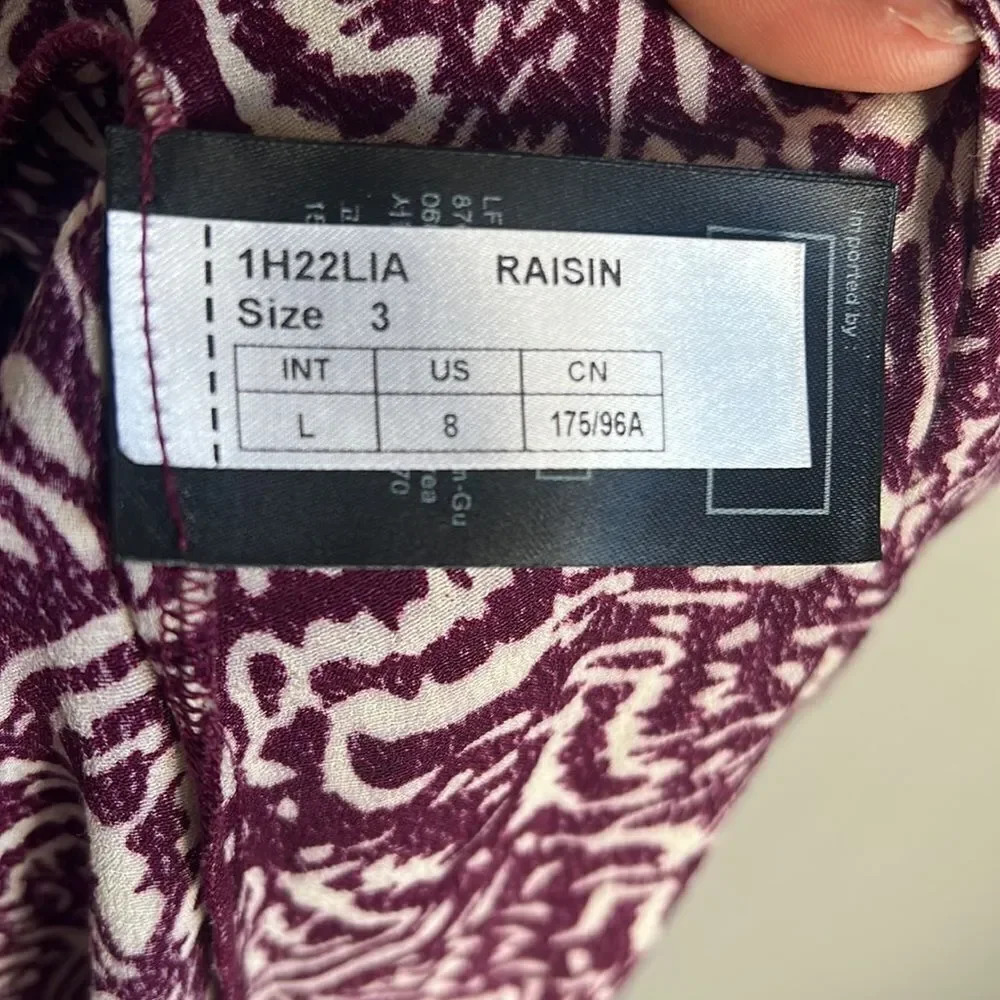 Ba&Sh Lia Printed Mini Dress in raisin - Picture 8 of 15